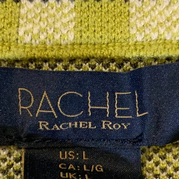 Rachel Roy Women's Plaid Check Rayon 3 Button Long Sleeve Jacket Size L - Picture 7 of 13